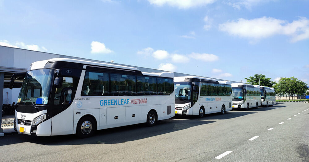 Vehicle with 29 seatsGreen Leaf Viet NamProfessional Car Rental Service